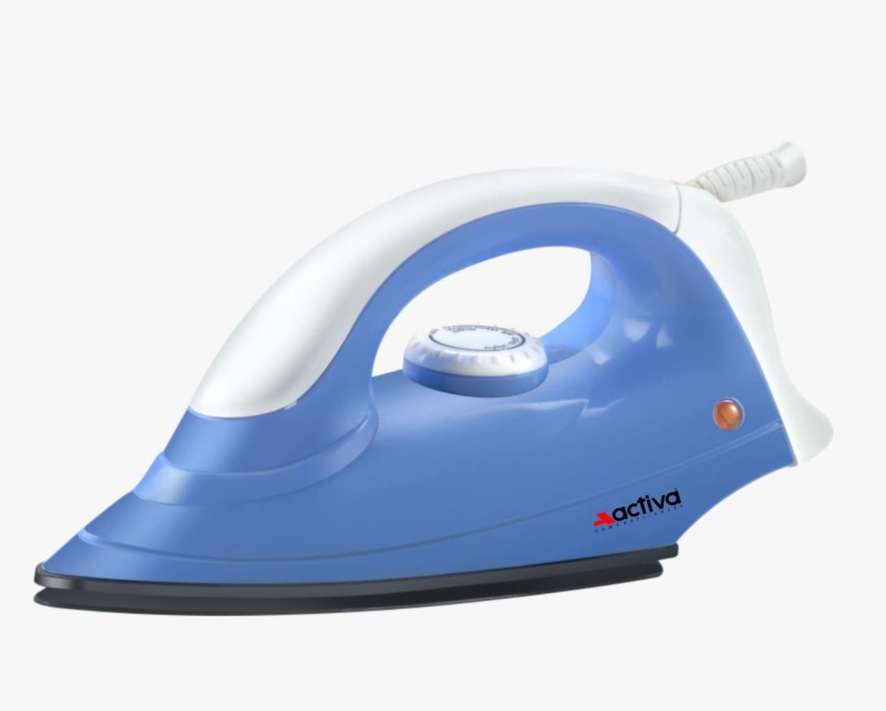 ACTIVA Plastic Coral 900 Watts Light Weight Dry Iron Blue &amp; White