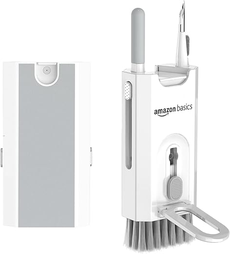 Amazon Basics Portable 8-in-1 Cleaning Kit for Laptop, Mobile, iPhone, Airpods, Earbuds, Keyboard