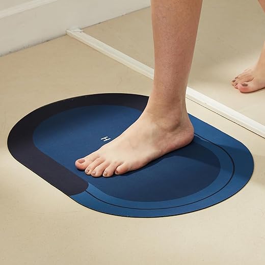 Amazon Brand - Solimo Water Absorbent Non-Slip Bathmat 38 cms X 58 cms