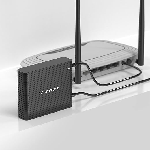 Ambrane Mini UPS for 12V WiFi Router Broadband Modem, Backup Upto 5 Hours