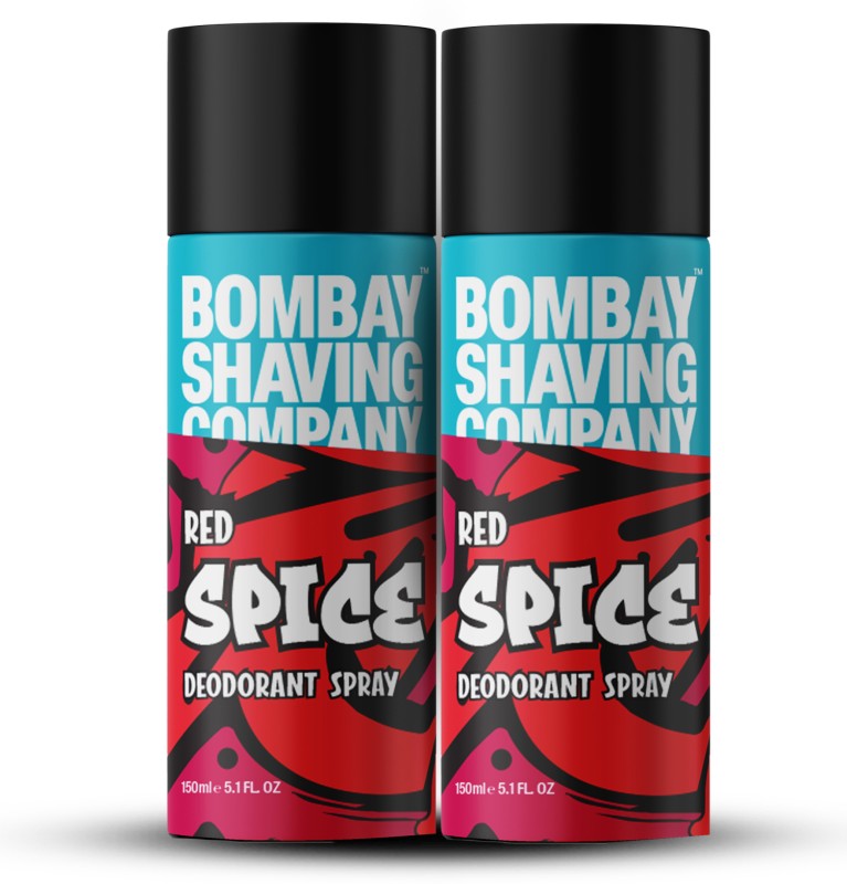 BOMBAY SHAVING COMPANY Red Spice 150ml x 2 Combo Deodorant Spray - For Men  (300 ml, Pack of 2)