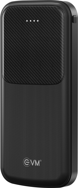 EVM 10000 mAh Power Bank  (Black, Lithium Polymer, Fast Charging)