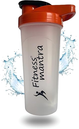 Fitness Mantra® 700ml Gym Protein Shaker Bottle with Mixer Ball for Men