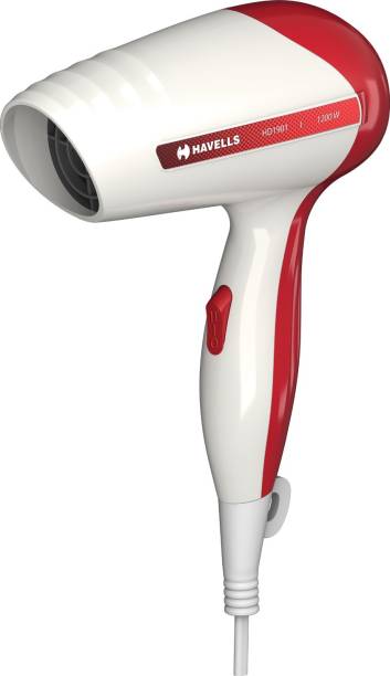 HAVELLS HD1901 Hair Dryer  (1200 W, White &amp; Red)