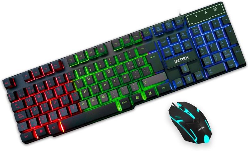 Intex IT-KB334 Wired USB Multi-device Keyboard  (Black)