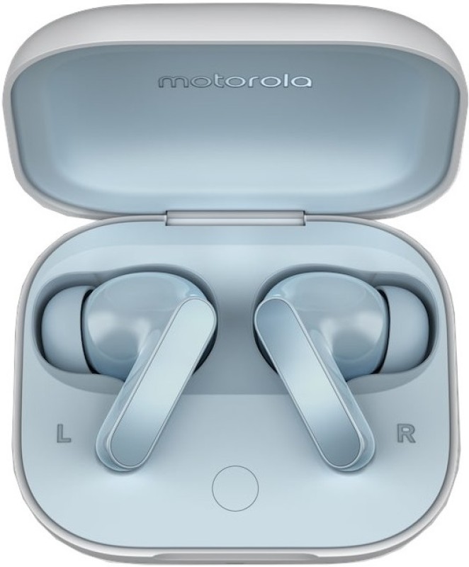moto buds with Hi-Res Audio, Large 12.4mm driver, 42 hrs playback &amp; IPx4 rating Bluetooth Headset
