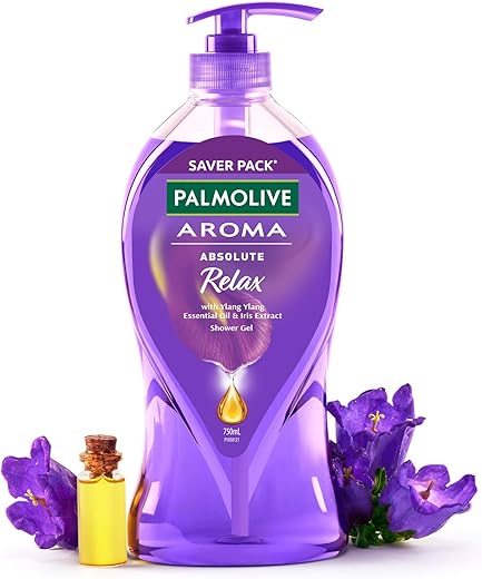 Palmolive Aroma Absolute Relax Body Wash for Women &amp; Men, 750ml Shower Gel Single Pump Bottle