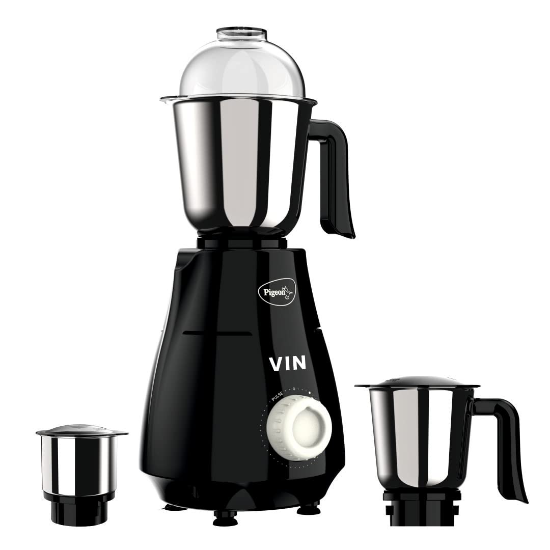 Pigeon by Stovekraft VIN Mixer Grinder Machine for Kitchen | 750 Watts | 3 MultiPurpose Jars