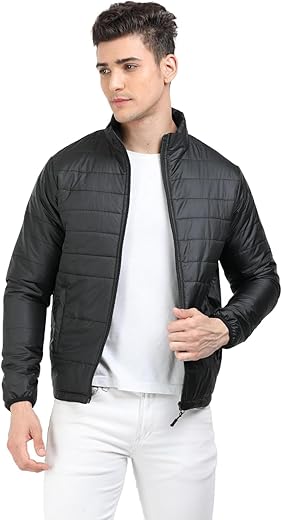 Scott International Winter Jacket for Men Bomber Jacket Mens Nylon Quilted