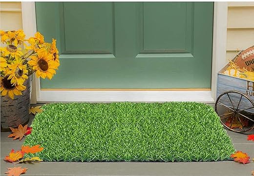 Status Contract Grass Mat for Balcony Decor|(12x18cm) Artificial Grass Outdoor Mat Fairy Garden