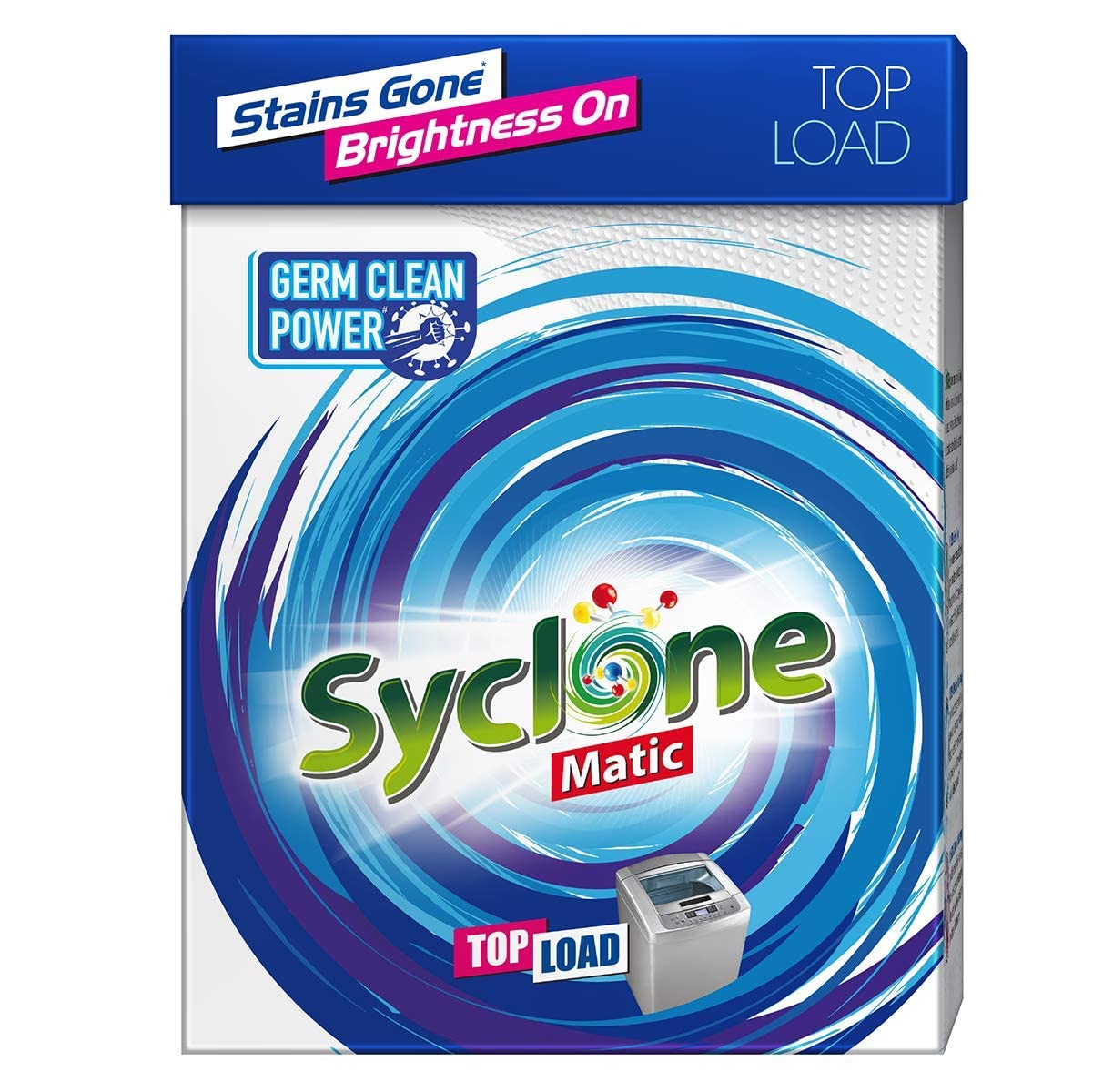 Syclone Matic Front Load Detergent Powder for Washing Machine, 2kg