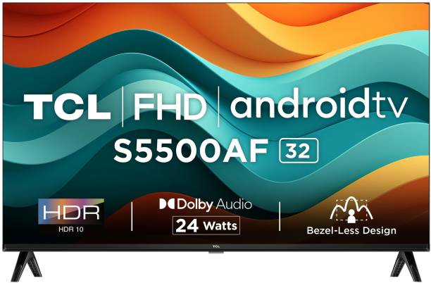 TCL 79.97 cm (32 inch) Full HD LED Smart Android TV with Metallic Bezel (32S5500AF)