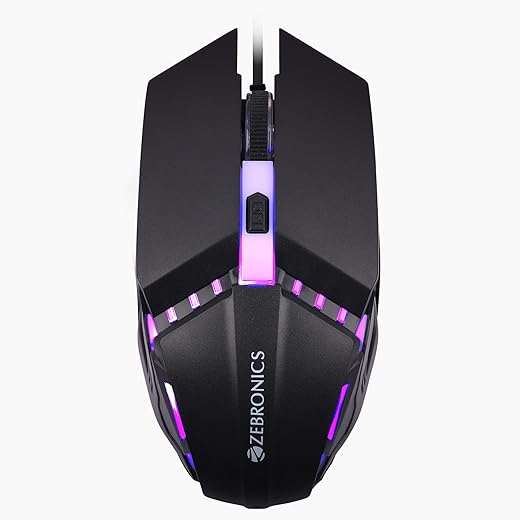 ZEBRONICS PHERO Wired Gaming Mouse with up to 1600 DPI