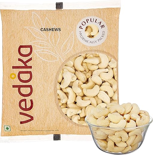 Amazon Brand - Vedaka Whole Cashews (Grade W320) | 200g