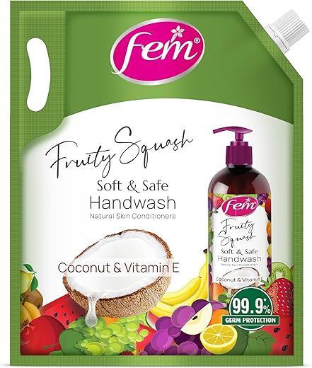 DABUR Fem Fruity Squash Soft &amp; Safe Handwash - 1500Ml
