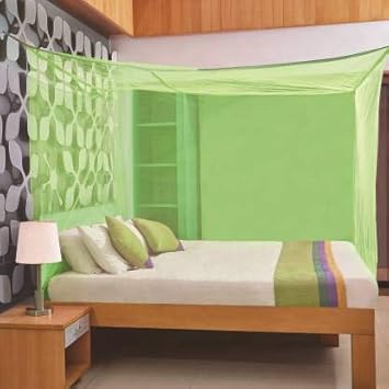 Divayanshi Mosquito net for Bed, Frame Hung Mosquito net-10x6.5 ft Green