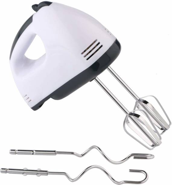 krenz Electric Hand Mixer with Stainless Steel Attachments, 7 -Speed, Includes; Beaters, Dough Hooks 260 W Hand Blender 
