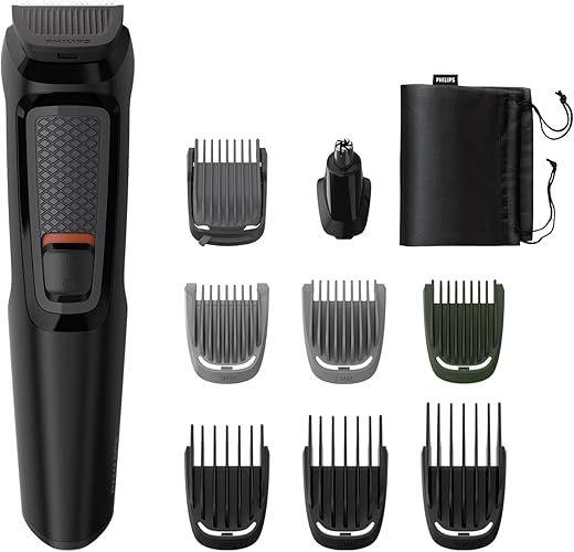 Philips All-in-One Trimmer for Men 9-in-1 Face, Nose and Body I Effortless Grooming at Home