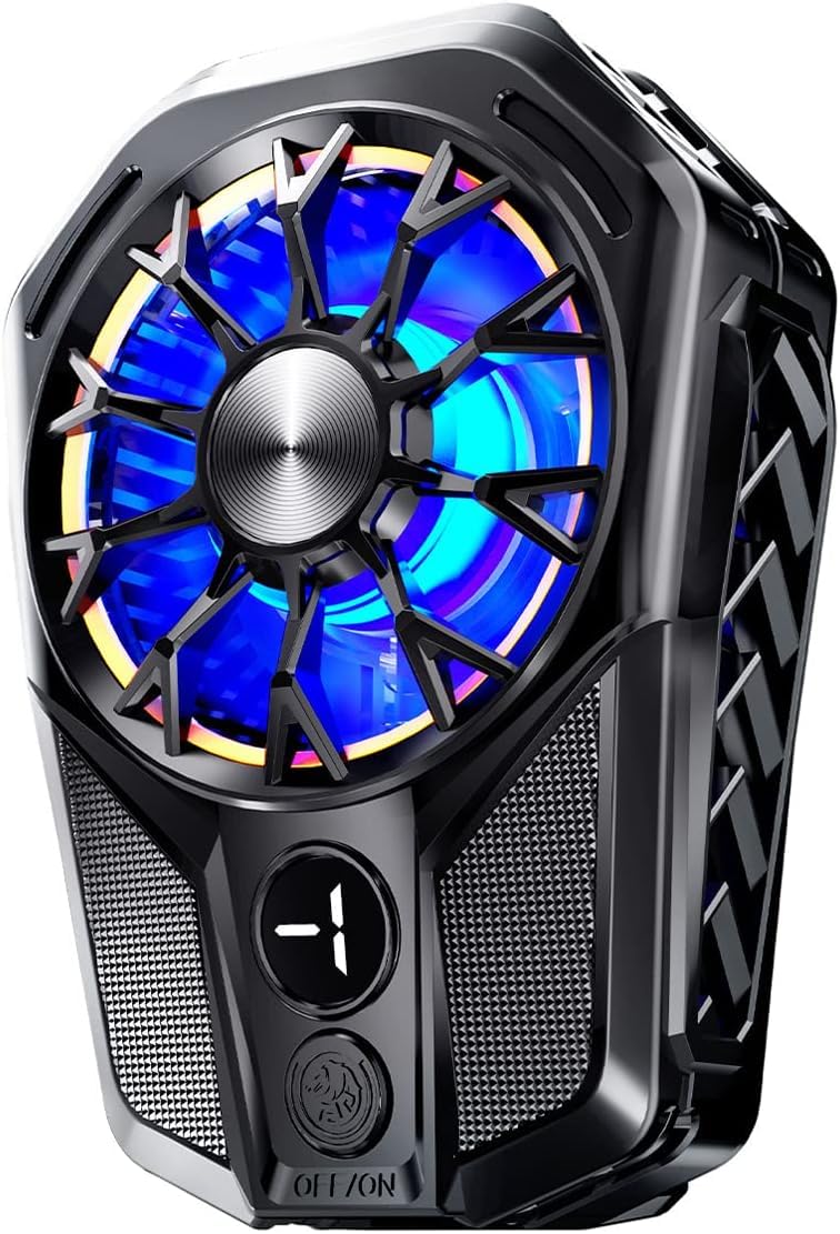 Veroflame Smartphone Cooling Fan, Smartphone Heat Protection, Cooler, Peltier Element, 2 Stage Power Adjustment, LED Temperature Display