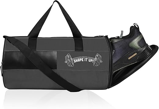 Kuber Industries Water Resistant 3 Compartment Gym Bags for Men