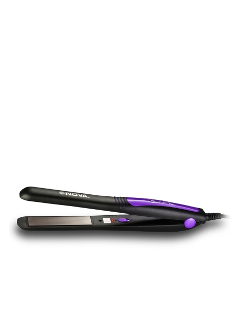 NOVA NHS 842 Pro-Shine Hair Straightener - Black &amp; Purple