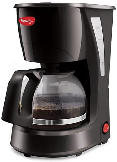 Pigeon Brewster Coffee Maker, 600 Watt, 4 Cups Drip Coffee maker (Black)