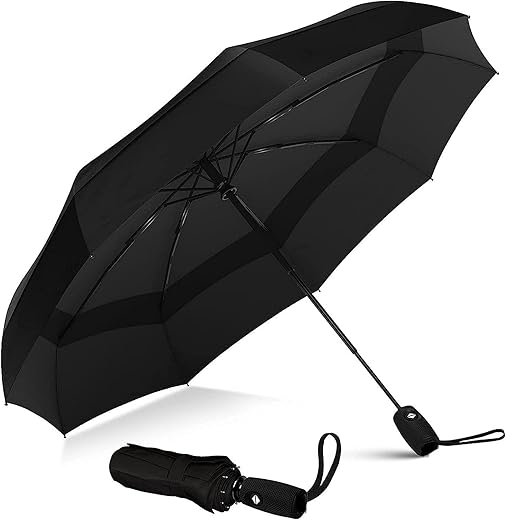 Rylan Umbrella Automatic Open Travel Umbrella with Wind Vent