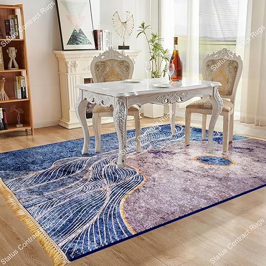 Status Contract Rugs for Living Room | (3ft x 5ft) (Print) Carpet for Living Room Decor