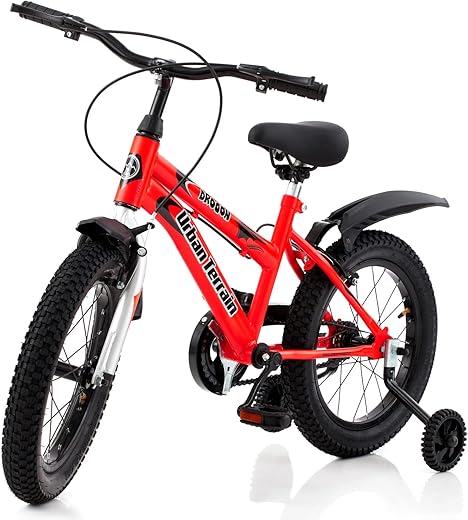 Urban Terrain Drogon16T Red for Boys and Girls| Frame Size: 11.5" Ideal for for 4 to 6 Years