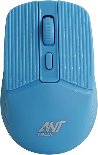 Ant Value FKAPU04 1000 DPI Wireless Mouse - Blue