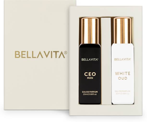 Bellavita CEO MAN perfume &amp; WHITE OUD perfume combo| Citrus &amp; Woody Notes |Long Lasting| Eau de Parfum - 20 ml