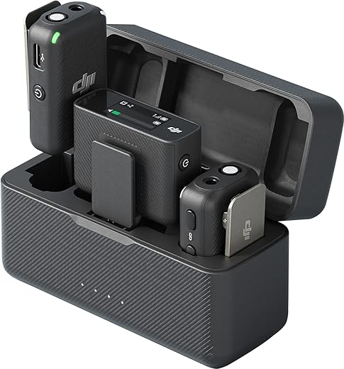 DJI Mic - Wireless Microphone System for Smartphones, Cameras, Laptops, Compact and Portable Wireless Mic