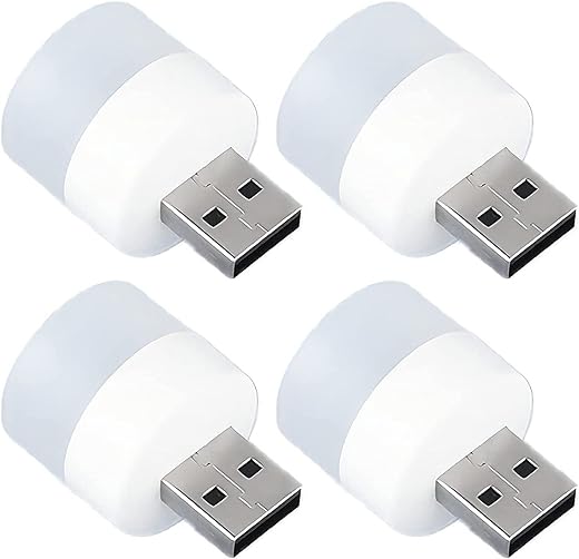 E-COSMOS Plug in LED Night Light Mini USB LED  (4 pcs)
