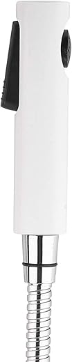 Kohler Cuff Health Faucet for Bathroom - White Body with Black Accents - Premium Jet Spray for Toilet  - Easy Grip Design 98100IN-0