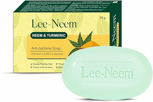 Lee-Neem Neem &amp; Turmeric Soap- Pack of 4 (75g each)