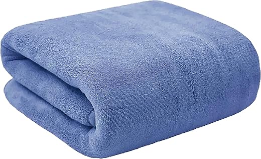 MAXOSHINE Microfiber Towels for Bath Large Size-Super Soft Coral Fleece Bathing Towel with Hook -70x140 cm (Dark Blue, Pack of 1)