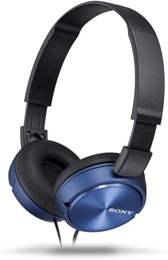 Sony Mdr-Zx310Ap Wired On Ear Headphones with Mic (Blue)