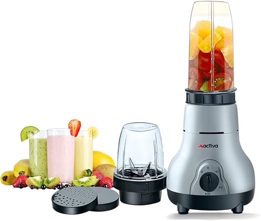 ACTIVA Easy Mix Nutri 2 Jar Mixer Grinder Powerful 500 Watt Motor