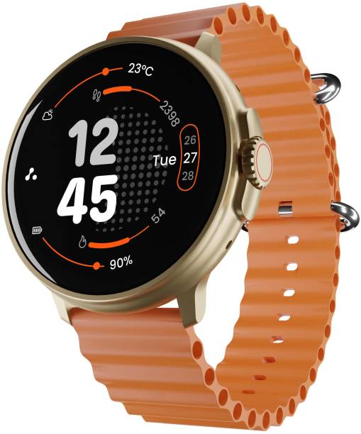 Ambrane Rush 1.39'' Premium aesthetics BT Calling, Working Crown with always on display Smartwatch 