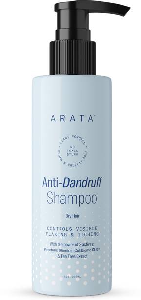 ARATA Anti-Dandruff Shampoo | Controls Flakes| Visible Results | For Dry Hair  (200 ml)