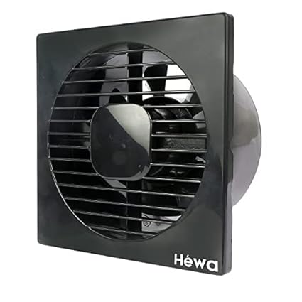 HEWA Nexa 6 inch (150 mm) Ventilation Exhaust Fan for Kitchen/Bathroom (Black)