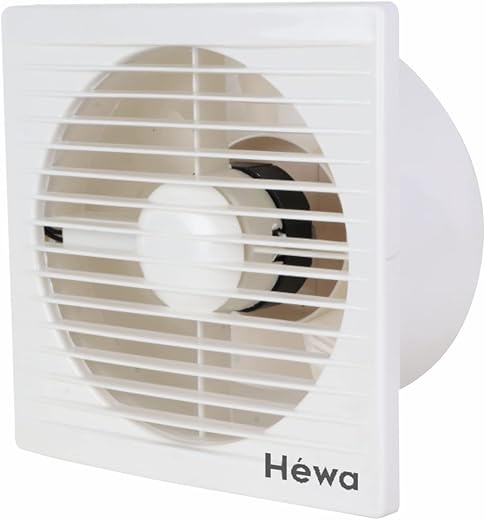 HEWA Onyx 6 inch 150mm Ventilation Exhaust Fan 2 year warranty (Ivory)
