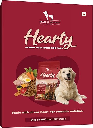 HUFT Hearty Oven-Baked Chicken &amp; Duck with Brown Rice Adult Dog Dry Food - All Breed - 70 gm