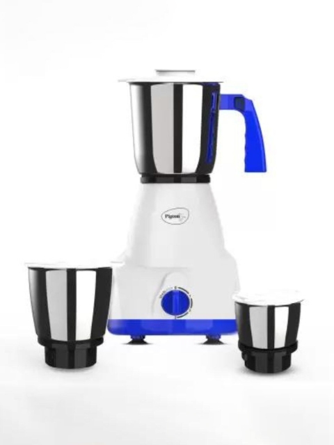 Pigeon Gusto White &amp; Blue 3 Jar Mixer Grinder