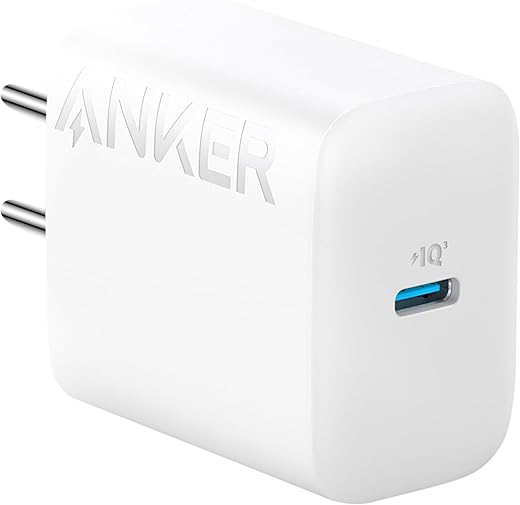 Anker 20W Type C Ultra-Fast Charger, 3X Times Faster Charging, Power Delivery Pd with Patented PIQ 3.0 Technology for iPhone 15/14 /13, Galaxy, Pixel, Ipad and More, White