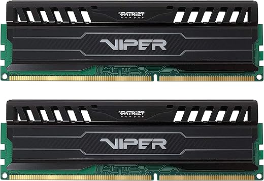Patriot Memory 16GB(2x8GB) Viper III DDR3 1866MHz (PC3 15000) CL10 Desktop Memory with Black Mamba Heatsink PV316G186C0K