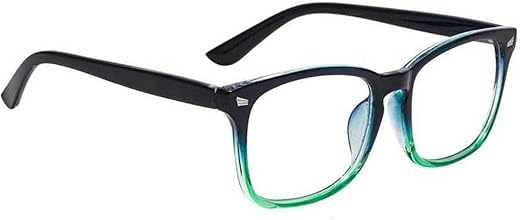 Dervin Blue Light Blocking Glasses Gaming Filter Transparent Square Eyeglasses for Eye Protection Men Women, Computer/Tablet/Laptop/Mobile/TV, Anti-blue &amp; Anti eyestrain