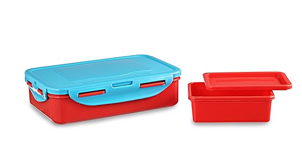 All Time Plastics Smart Lunch Set, 800ml & 200ml, Set of 2, Multicolour Rs.107 - Amazon