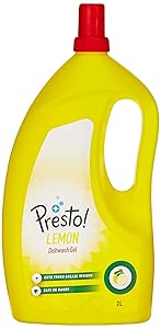 Amazon Brand - Presto! Dish Wash Gel - 2 L