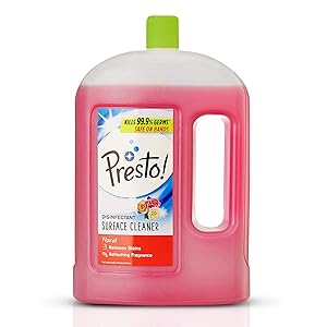 Amazon Brand - Presto! Disinfectant Floor Cleaner Floral, 2 L